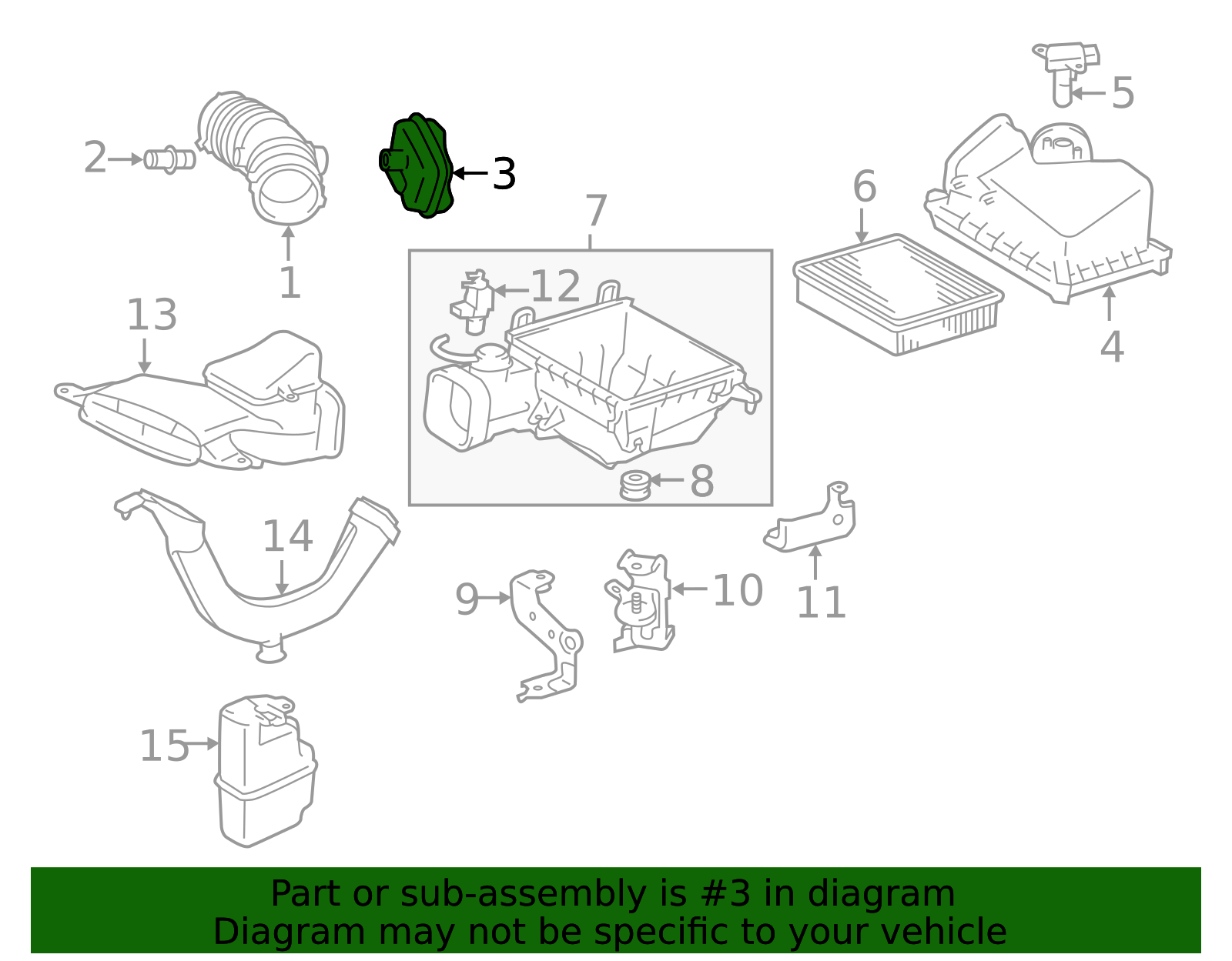 2012-2018 Toyota Engine Air Intake Resonator 17893-0P120 | Toyota Parts ...