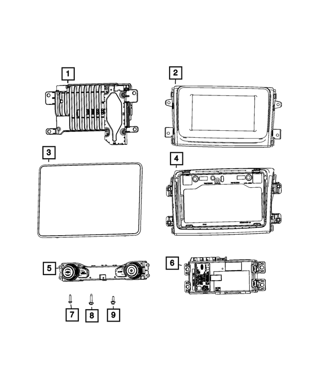 68508691AE - : Multi Media Radio for Mopar Image