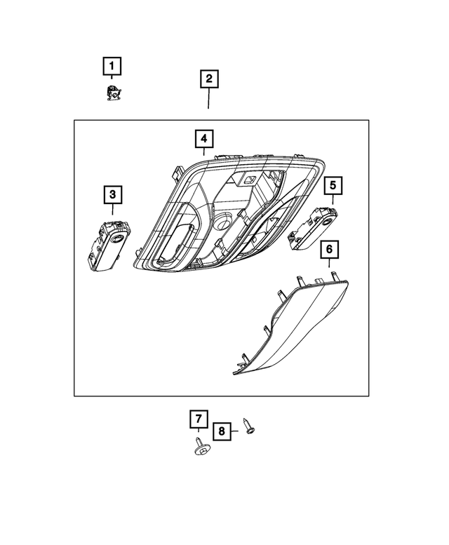 6EY71PD2AC - : Overhead Console for Mopar Image
