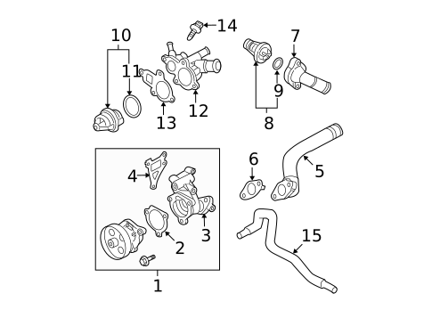 Water Pump for 2012 Nissan Sentra #0