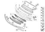 51117046364 - Vehicle Trim: Grille, Front, Primed for Mini Image