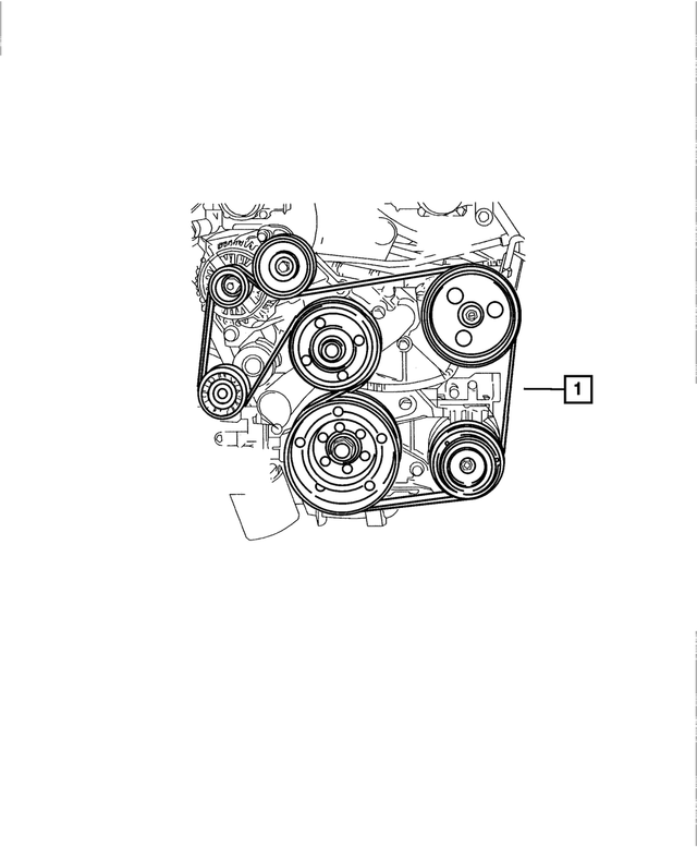 5037862AE - Cooling: Serpentine Belt for Mopar Image