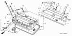 90442P8AA00 - Engine: WASHER, HEAD COVER for Honda Image