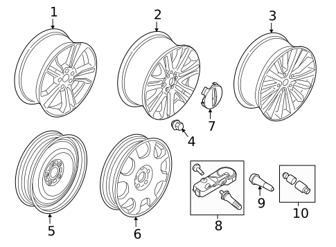 Wheels & Trim for 2014 Lincoln MKZ #1