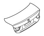 41007381193 - Body: Trunk Lid for BMW: 428i, 428i xDrive, 430i, 430i xDrive, 435i, 435i xDrive, 440i, 440i xDrive Image