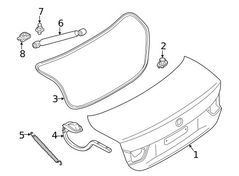 Trunk for 2015 BMW 428i #1