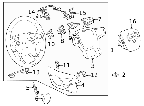 Steering Wheel & Trim for 2022 GMC Yukon XL #0