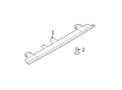 High Mounted Stop Lamp for 2013 Porsche Cayenne #1