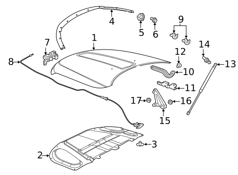 Hood & Components for 2023 Dodge Durango #0