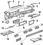 10054403 - Body: Steering Column for Chevrolet: Beretta, Corsica Image