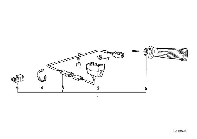 61122315580 - : Wiring Heated Handles for BMW-Motorrad Image