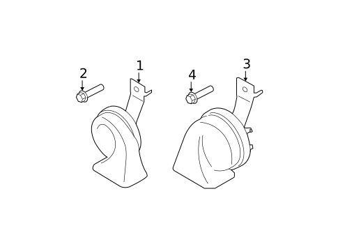 Horn for 2018 INFINITI QX80 #0