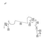 68073199AB - Brakes: Brake Line Clip for Mopar Image