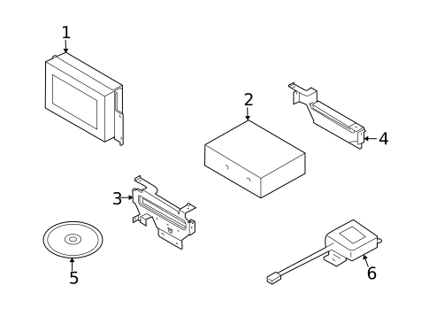 Navigation System Components for 2003 INFINITI M45 #0