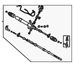 MR510121 - Steering: Gear Assembly for Mitsubishi Image