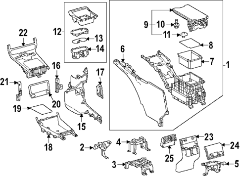 Center Console for 2024 Subaru Solterra #0