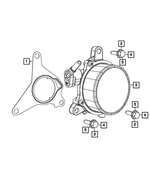 6104205AA - Brakes: Hex Flange Head Bolt for Mopar Image