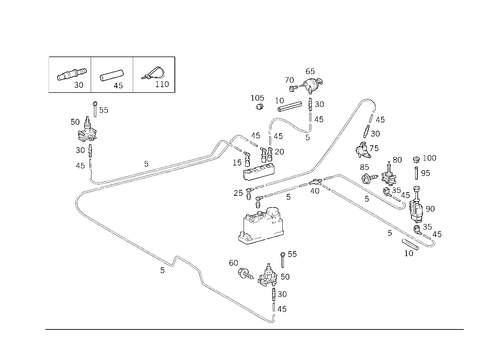 Central Locking System for 1997 Mercedes-Benz SL320 #0