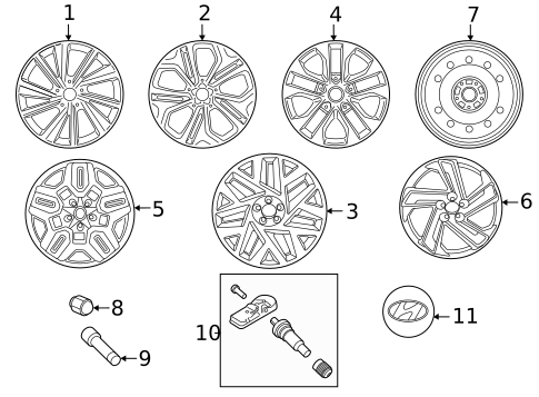 Wheels for 2020 Hyundai Santa Fe #0
