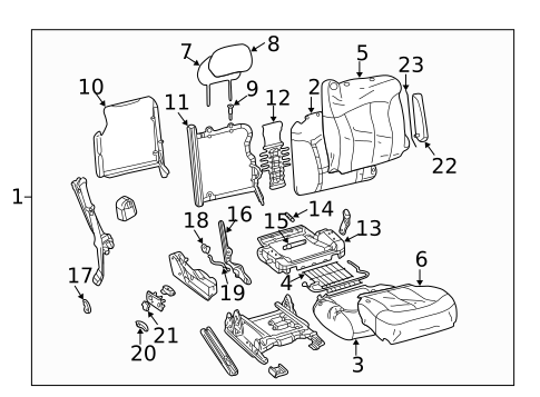 Front Seat Components for 2002 Chevrolet Silverado 1500 #0