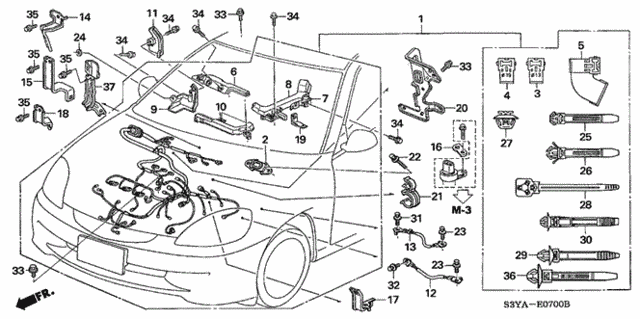 Engine Wire Harness for 2005 Honda Insight #0