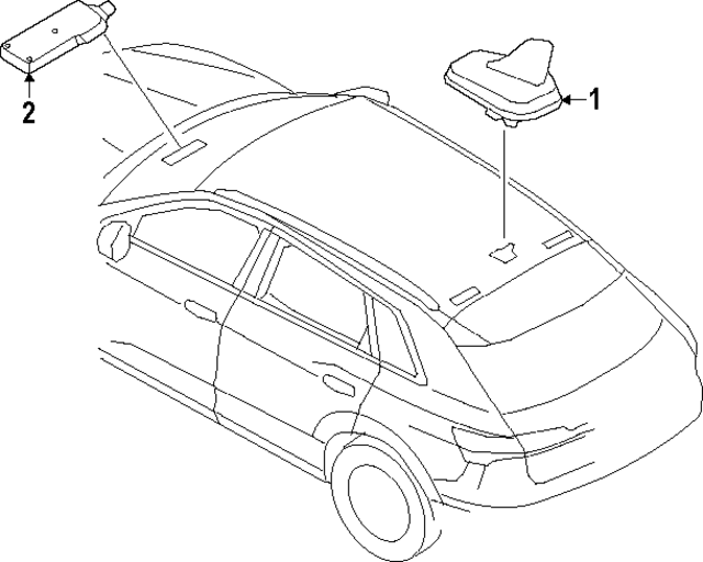 5WA035507C041 - Electrical: Antenna Assembly for Audi Image