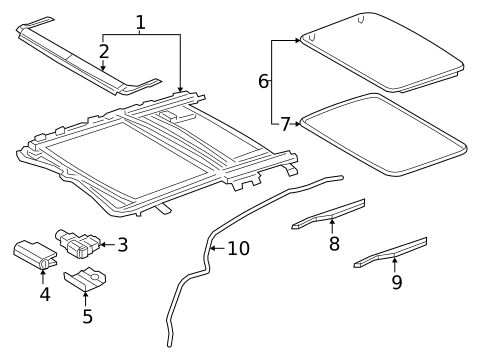Sunroof for 2018 Lexus LS500 #0