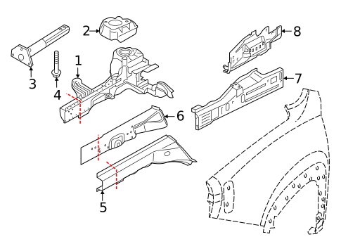Rails & Components for 2018 Jeep Renegade #0