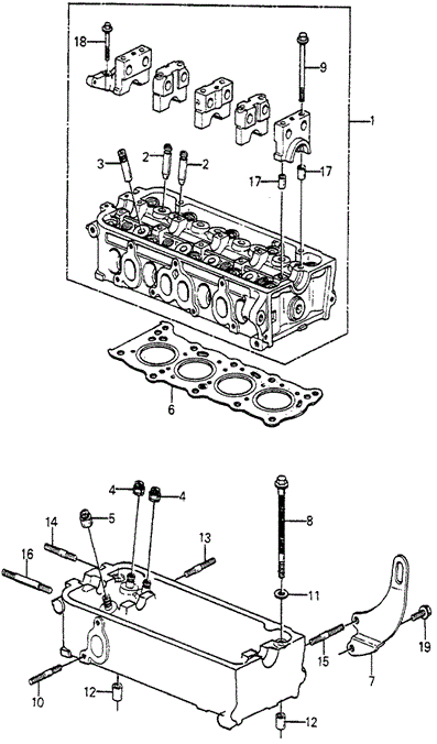 Cylinder Head for 1984 Honda Accord #0