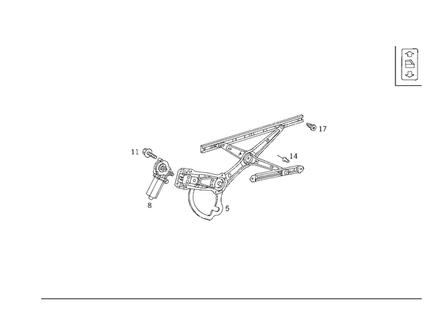 9849629 - Front Doors: Screw for Mercedes-Benz Image image