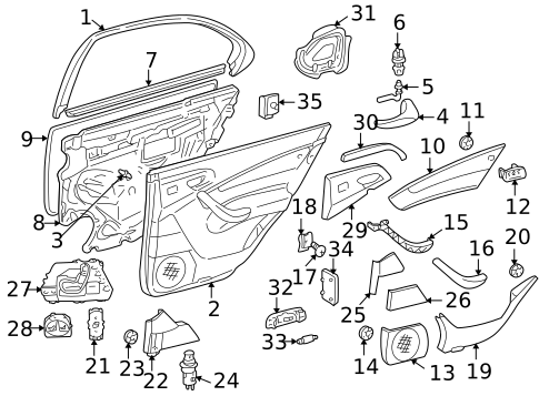 Front Door for 2005 Mercedes-Benz S600 #2