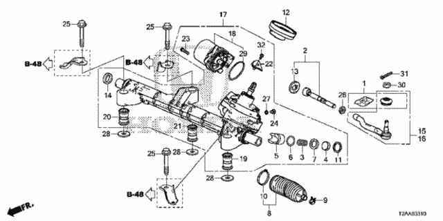 P.S. Gear Box (Eps) (L4) for 2017 Honda Accord #0