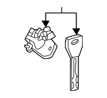 6905562020 - Body: Cylinder &amp; Keys for Toyota: Mirai Image