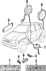 K08066881 - : AM/FM CD Side Bracket for Kia: Sportage Image