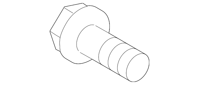 Lower Molding Screw - Porsche (N-106-538-01)