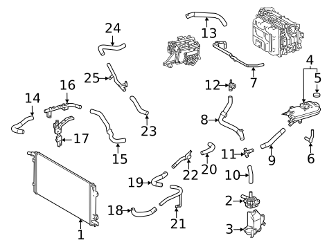 Inverter Cooling Components for 2019 Toyota Mirai #0