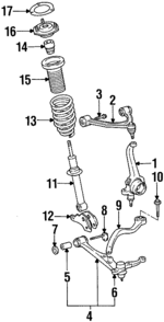 4860930020 - : Suspension Shock Absorber Mount for Lexus: GS300, GS400 Image