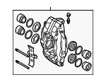 4605A564 - Brakes: Caliper Assembly for Mitsubishi Image