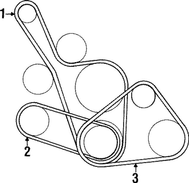 MD187462 - : Alternator Belt for Mitsubishi Image
