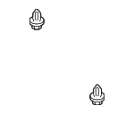 19184487 - Body: Spacer Clip for Pontiac: Vibe Image image