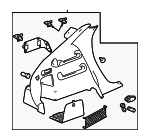 15212010 - : Lower Quarter Trim for Chevrolet: Malibu Image