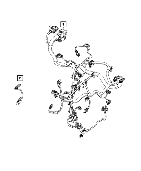 Wiring, Powertrain for 2021 Jeep Wrangler #2