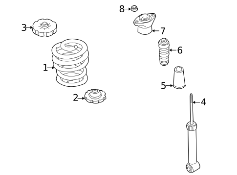 Struts & Components for 2005 Audi A4 #2