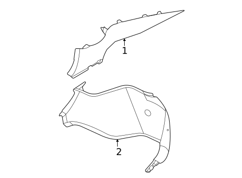 Interior Trim - Quarter Panels for 2024 Nissan Sentra #0