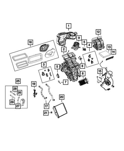 Air Conditioner and Heater Units for 2021 Jeep Renegade #0