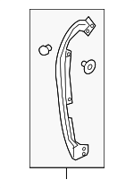 6786650050 - Body: Front Weather-strip for Lexus: LS500, LS500h Image