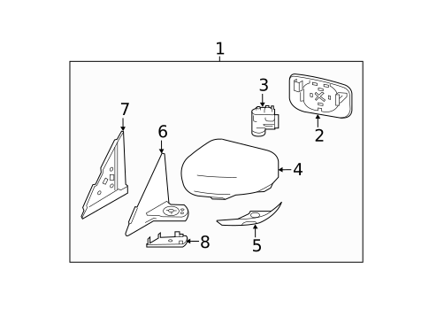 Outside Mirrors for 2012 INFINITI M56 #0