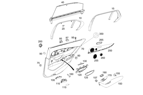 Door Trim for 1995 Mercedes-Benz E300 #0