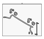548103F600 - Suspension: Stabilizer Bar for Kia: Amanti Image