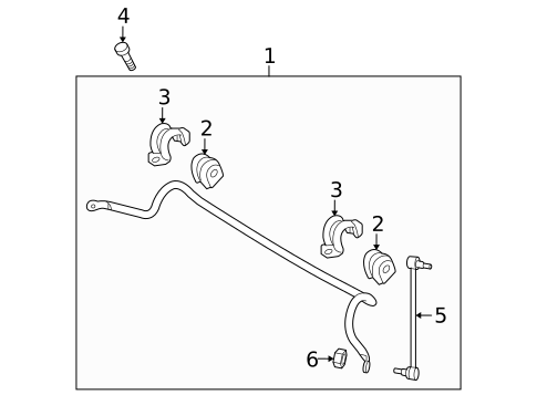 Stabilizer Bar & Components for 2008 Kia Amanti #0